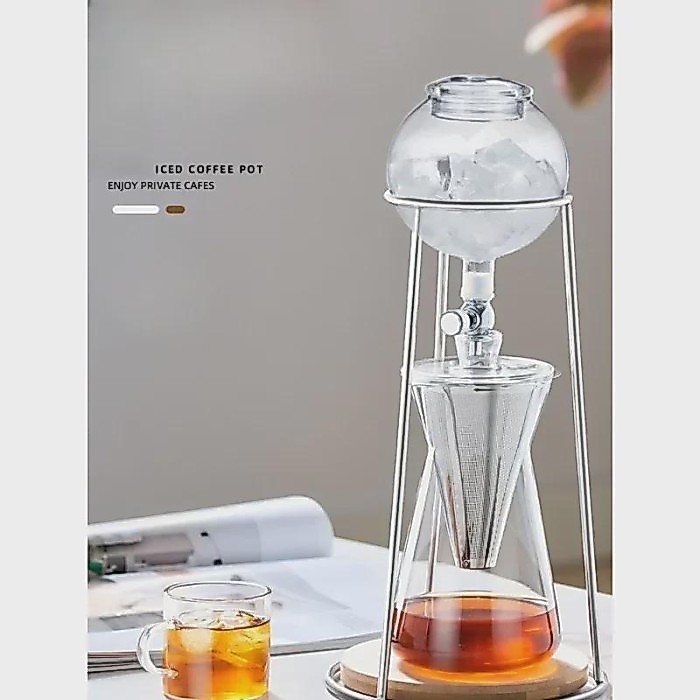 Ice Drip European Coffee Pot Glass Handmade Extraction Pot Transparent Drip Filter Coffee Machine C