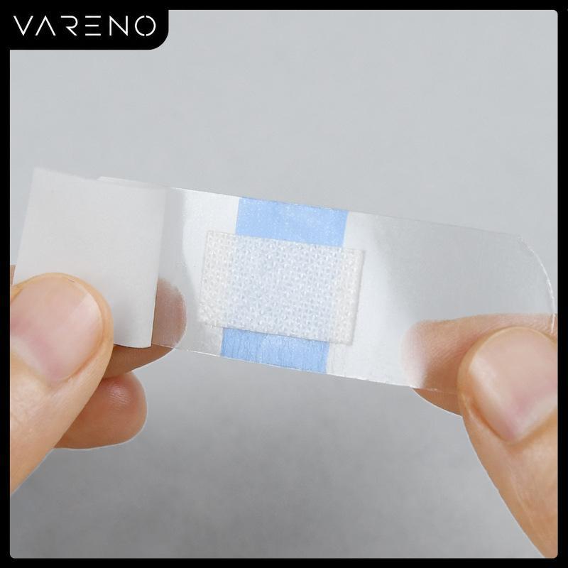 Vareno แถบกาวทางการแพทย์ทำจาก PU ใสกันน้ำได้120ชิ้นแผ่นพลาสเตอร์สำหรับอาบน้ำแผลเล่นกีฬา