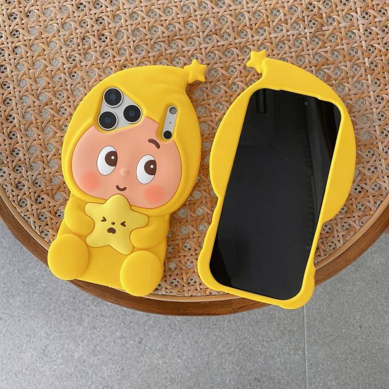 3D Cute XINGX People Apple 17promax Phone Case Iphone16 Cartoon 15 Silicone Soft 13 Protective Case 