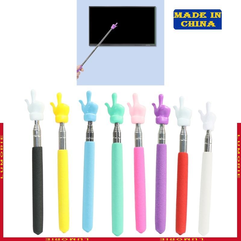 LUMI Telescopic Teacher Pointer Stick พร้อมนิ้วมือแบบพับเก็บได้ Handy Pointer Stick สําหรับห้องเรียน