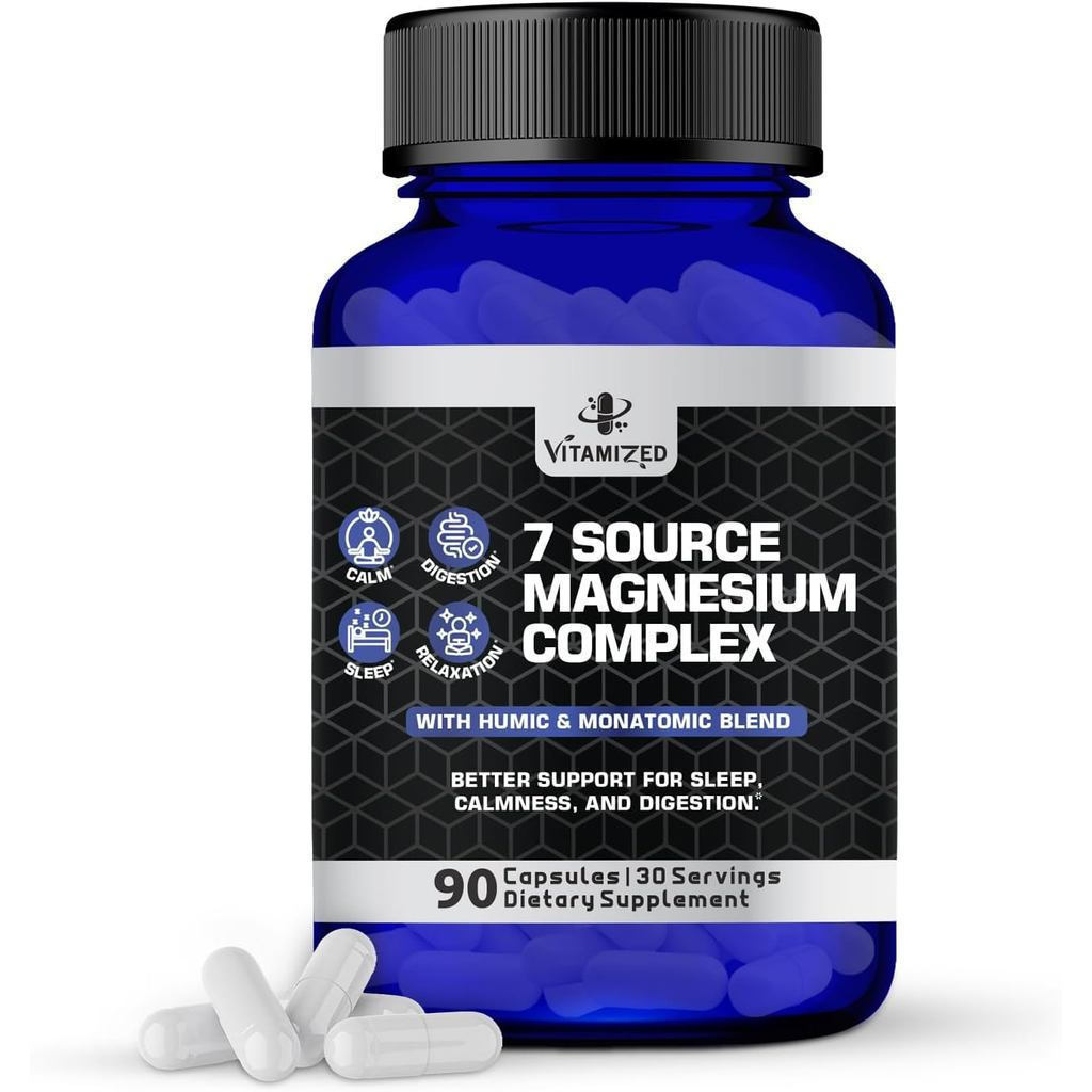 7 in 1 Magnesium Glycinate Complex สําหรับ และ Digestiveon & More - 90 กะรัต