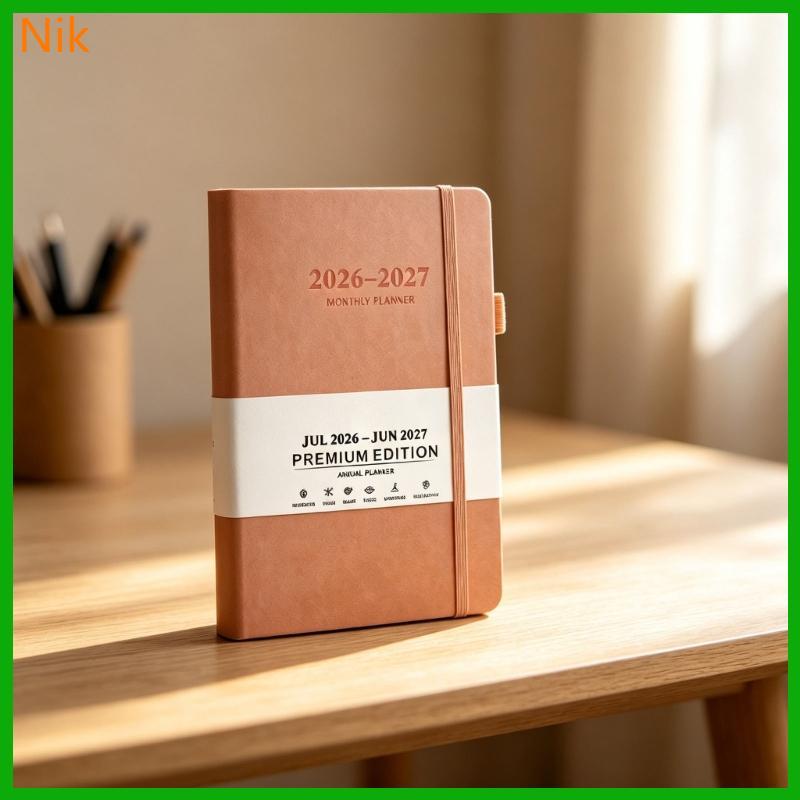 บ.ลค.ต.ร.ศ. 2026-2027 Daily Planner หนัง PU นักวิชาการ Notebook For Daily Planer