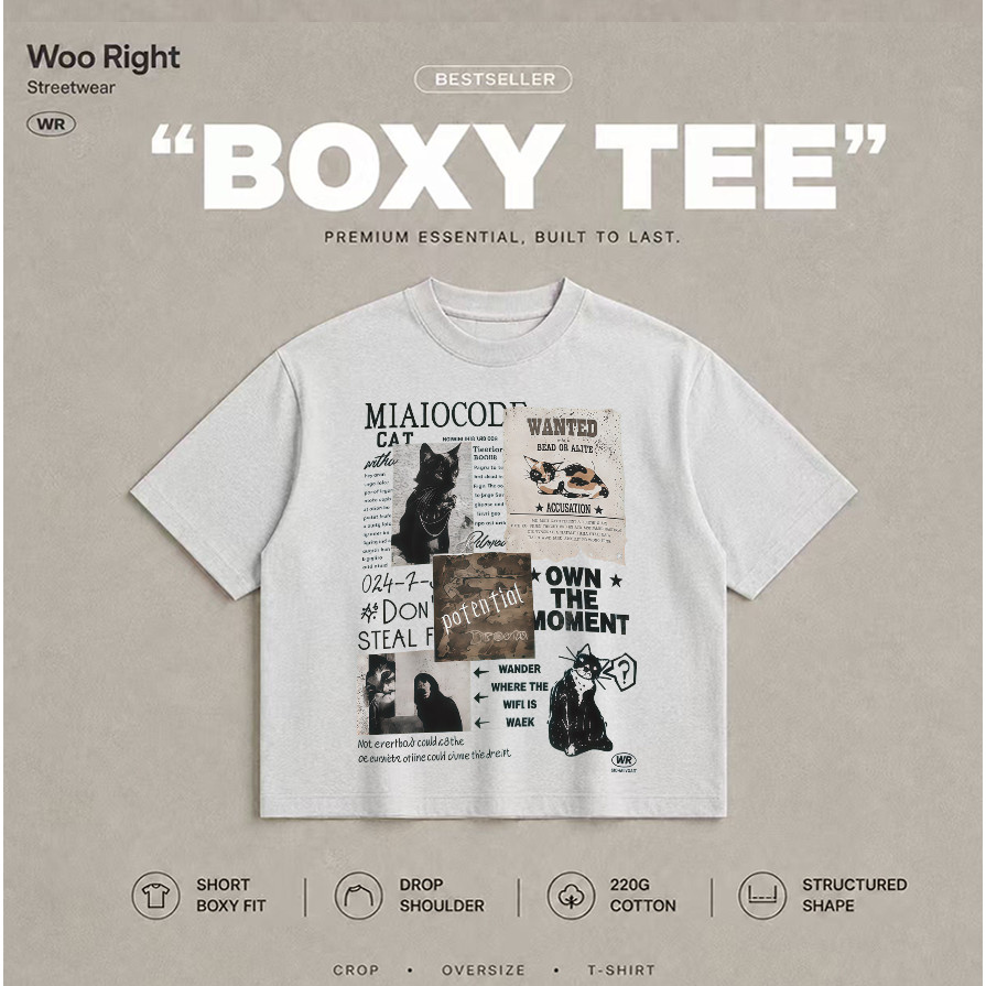 Woo Right تيشيرت قصير WANTED — صورة 4