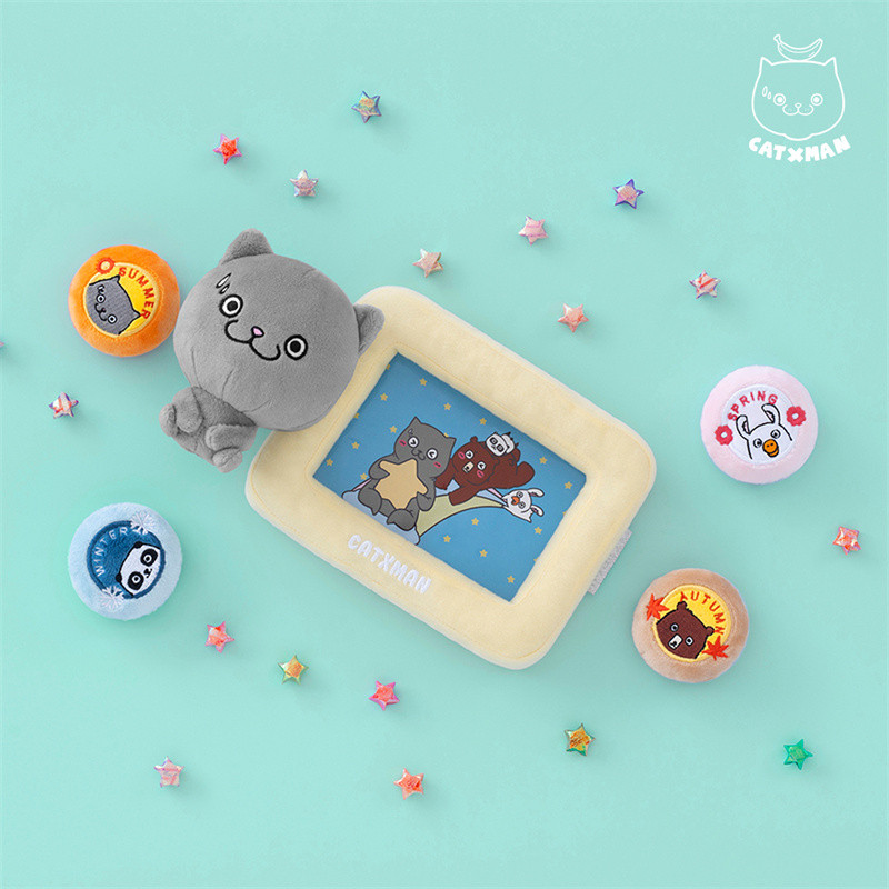 CATXMAN Chou Baihao PHOTO FRAME Cat Starman Cute Plush PHOTO FRAME PHOTO FRAME Set