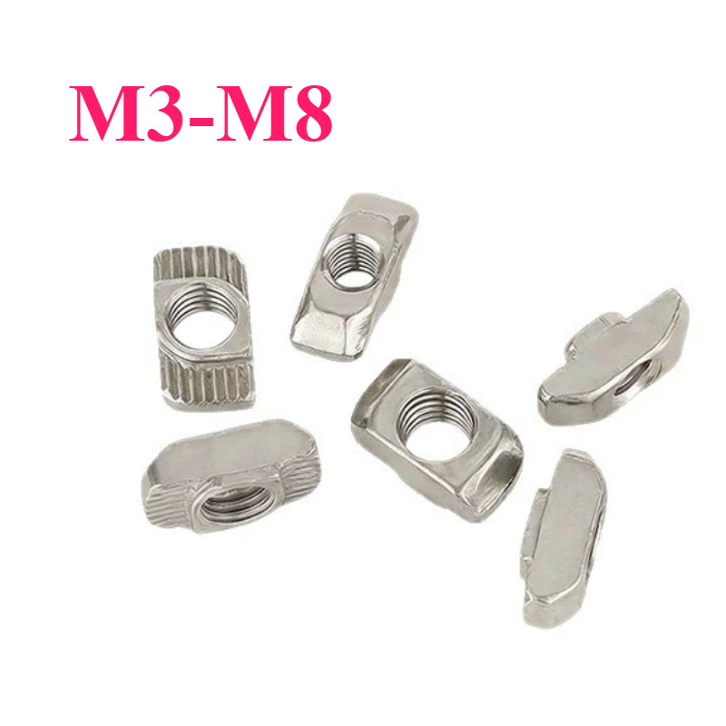 Profile T Nut / T-Nut สําหรับ Profile/nickel/Nickel/Plated/M3-M8SY1