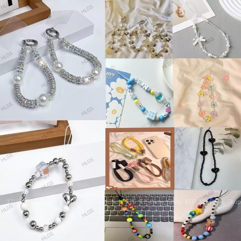 สำหรับ iPhone VIVO OPPO Xiaomi กรณีโทรศัพท์ Lanyard สไตล์ Instagram โทรศัพท์มือถือ ลูกปัดหัวเข็มขัดGSA