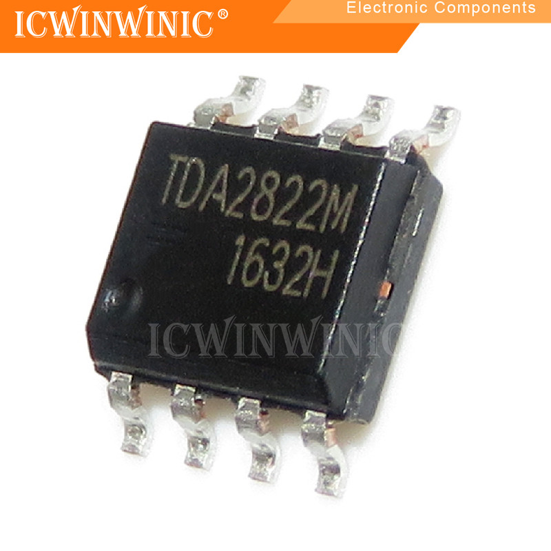 5 ชิ้น TDA2822M TDA2822 SOP-8 ส่วนประกอบอิเล็กทรอนิกส์