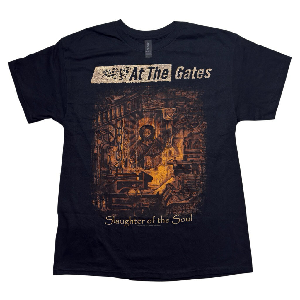 เสื้อวง AT THE GATES T-SHIRT - SLAUGHTER OF THE SOUL (BLACK) ลิขสิทธิ์แท้ UK