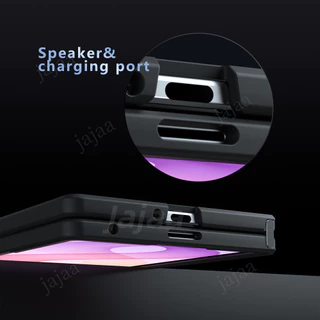 Matte Back สําหรับ Magsafe Magnetic Wireless Charging Case สําหรับ Samsung Galaxy Z พับ 8 พับกว้าง 8 Ultra Fold8 กว้าง Fold8 Ultra Fold7 พับ 7 6 5 5G ซิลิโคนอ่อนนุ่มกันกระแทก