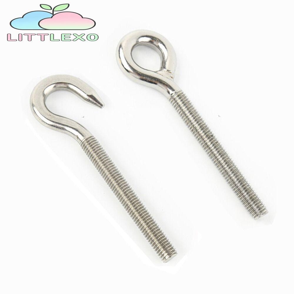 LITTLEX 1 PC Bolt แหวน, M4 M5 M6 M8 M10 Fasteners เครื่องมือสกรูตาแกะ, ทนทาน Suspension ไม่มีถั่ว 304 สแตนเลสตะขอแขวนฮาร์ดแวร์