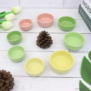 ceramic sauce cup ถ้วยน้ำจิ้มเซรามิค ถ้วยใส่อาหารชูก้าร์ไกรเดอร์ ที่ใส่อาหารแฮมเตอร์