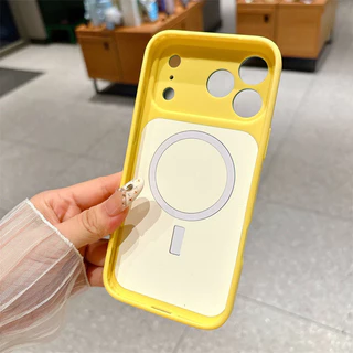 สีแม่เหล็กเคสโทรศัพท์ใช้งานร่วมกับ iPhone17promax 17pro 16promax 16pro 15promax 14promax 13 14 15pro 13promax 12promax กันกระแทกฝาหลัง