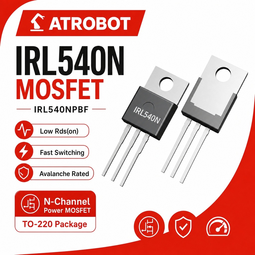 IRL540N MOSFET N-Channel TO-220 100V 33A Rds 0.027Ω สวิตชิ่งความเร็วสูง