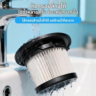 KONIG เครื่องดูดฝุ่น ไร้สาย พลังดูดซุปเปอร์ 5in1 เครื่องดูดฝุ่นในรถยนต์ภายในบ้าน แบบพกพา (Lithium-ion Vacuum Cleaner )