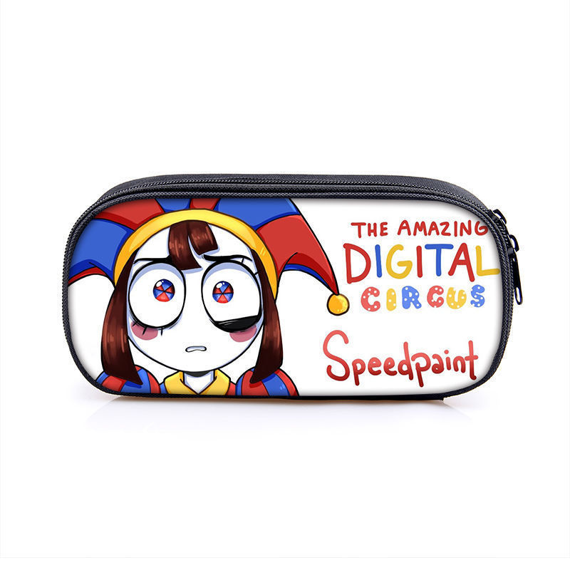 THE AMAZING DIGITAL CIRCUS DIGITAL Surprise CIRCUS กล่องเครื่องเขียนกล่องดินสอชั้นเดียวสําหรับเด็ก Q