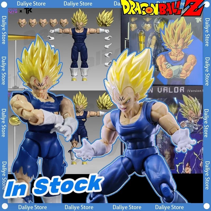 ของเล่นหลุม Demoniac Fit Dragon Ball Vegeta Action Figure Super Saiyan SHF อะนิเมะ Majin Vegeta Batt