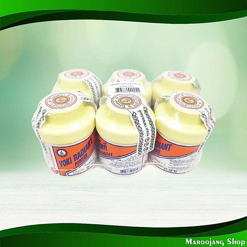 แป้งโยคีในรัศมีวงกลม โยคี 60 กรัม (6กระปุก) Yogi Powder In Circle Radius Yogi