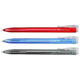 Faber-Castell ปากกาลูกลื่น 0.5 มม. RX แพ็ค 3 ด้าม (ดำ,แดง,น้ำเงิน) รหัส 100583365