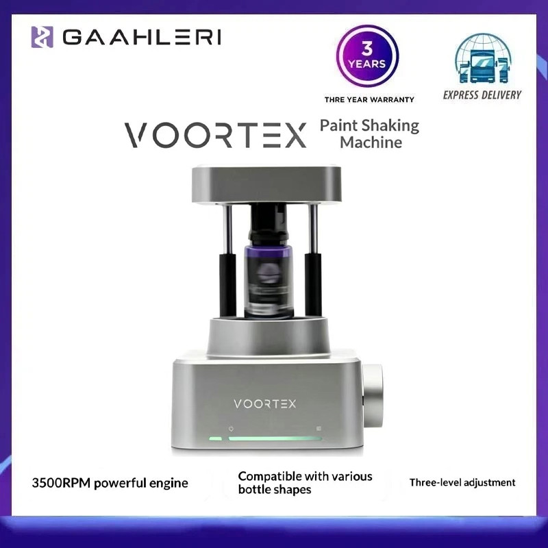 Gaahleri Voortex เครื่องเขย่าสีอัตโนมัติเต็มรูปแบบพร้อมการตั้งค่าหลายความเร็วสําหรับขวดสีทั่วไปสําหรับเขย่าและถอดฟิล์มสี