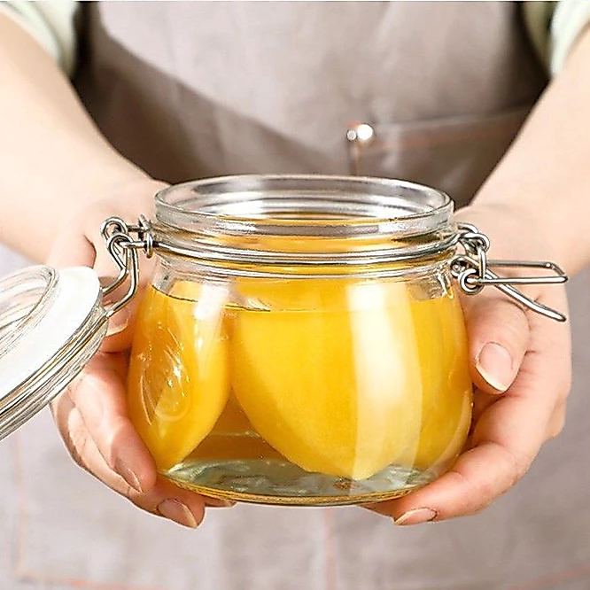 โหลแก้ว โหลแก้วมีฝาปิด  โหลแก้วสูญญากาศ มีหลายขนาดให้เลือก แถมยางรอง Glass sealed jar ของแท้ 100% thumbnail 6