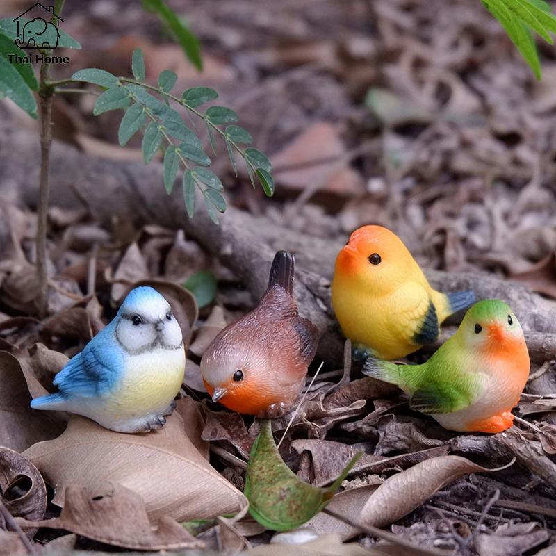จําลองนกของเล่นน่ารักมินินกแก้วตัวเลขครัวเรือนตกแต่งของขวัญ