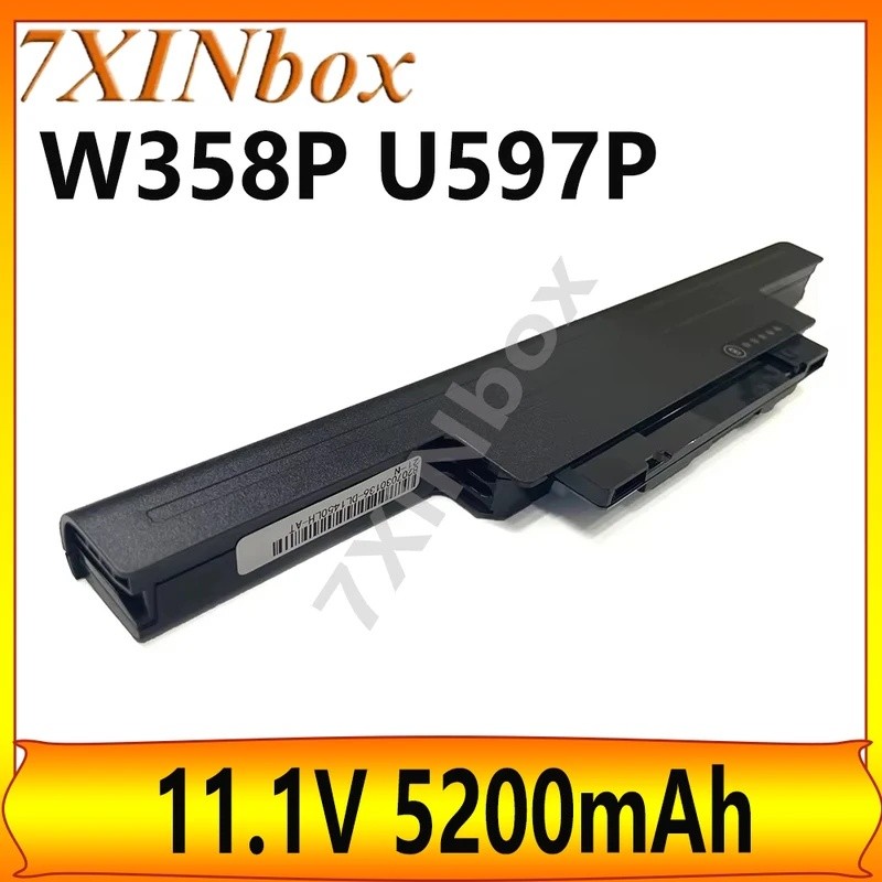 7XINBOX W358P U597P 11.1V 5200mAh แบตเตอรี่แล็ปท็อปสําหรับ Dell Studio 1450 1457 1458 N998P N996P W3