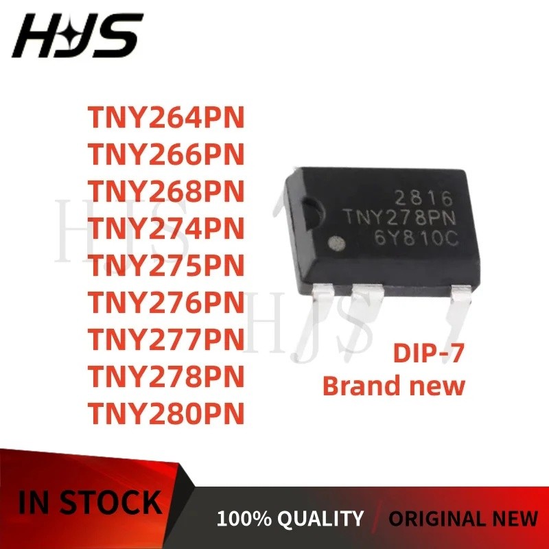 5PCS TNY264PN TNY266PN TNY268PN TNY275PN TNY276PN TNY277PN TNY278PN TNY280PN TNY274PN DIP-7 ชิป ic ข