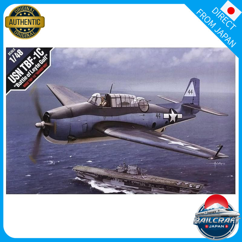 Academy 1/48 U.S. Navy TBF-1C Avenger Battle of Leyte Model Kit 12340