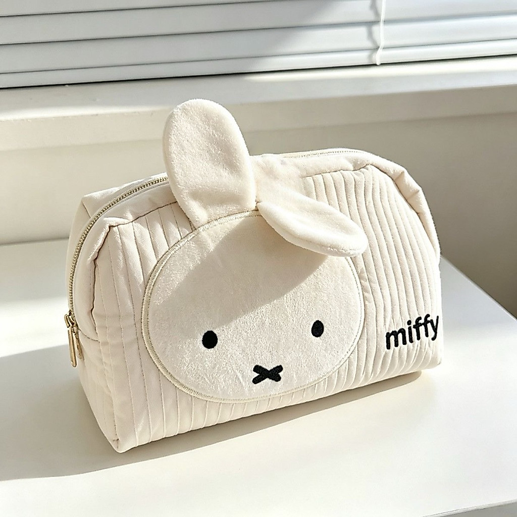 [PREORDER] Miffy Travel Makeup Bag | กระเป๋าเครื่องสําอางมัลติฟังก์ชั่นขนาดใหญ่ Miffy