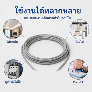 🎯10-50เมตร🎯 (เบอร์ 0.5) ANT สายไฟอ่อน Speaker Wire DC 2 × 0.5 sq.mm สายไฟแรงดันต่ำ เดินลอย สายเครื่องใช้ไฟฟ้า