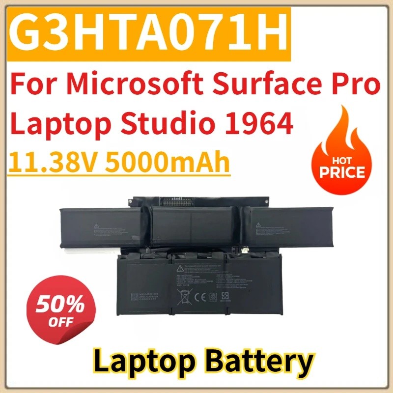 ใหม่เปลี่ยนแบตเตอรี่แล็ปท็อป 11.38V 5000mAh G3HTA071H สําหรับ Microsoft Surface Pro แล็ปท็อปสตูดิโอ 
