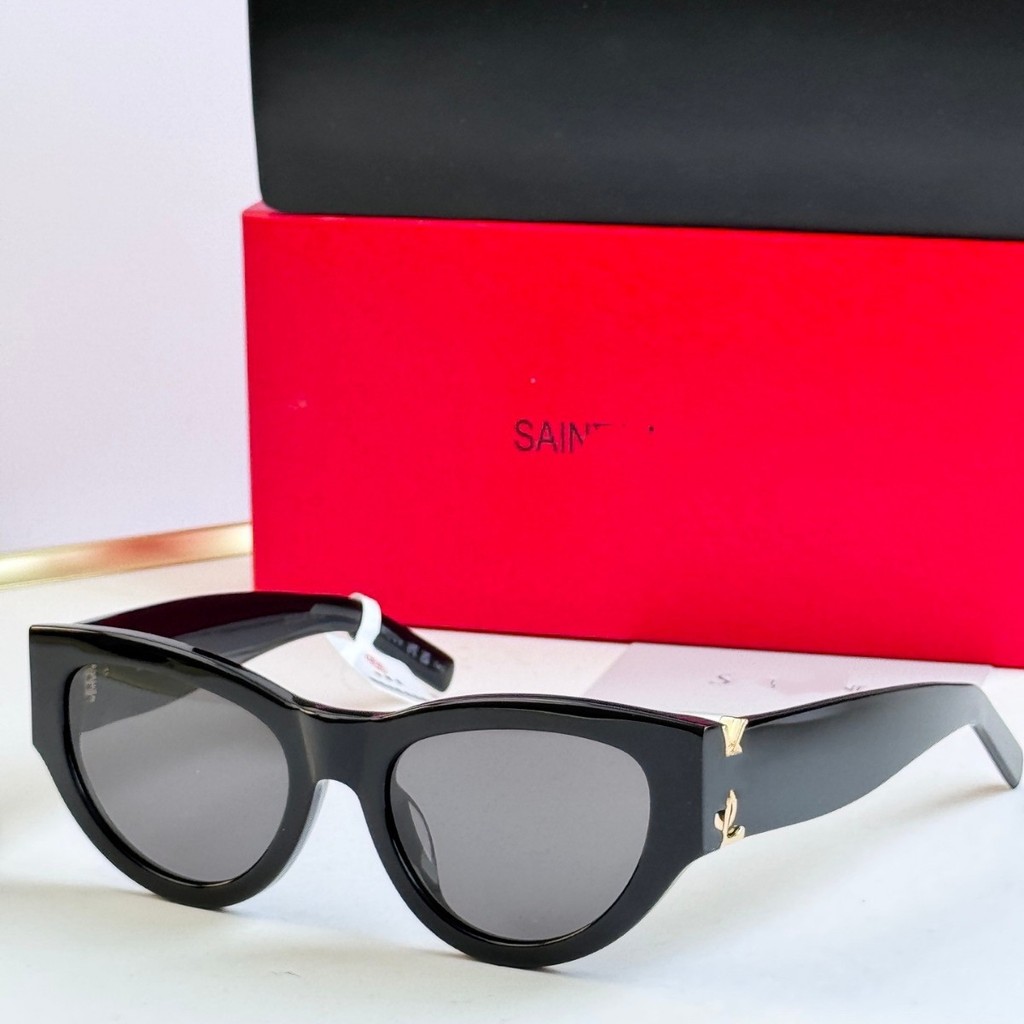 Ya Yang Shulin แว่นตากันแดดแฟชั่นสไตล์ใหม่ rose สไตล์เดียวกัน Acetate แว่นตากันแดดหญิง Retro Cat Eye