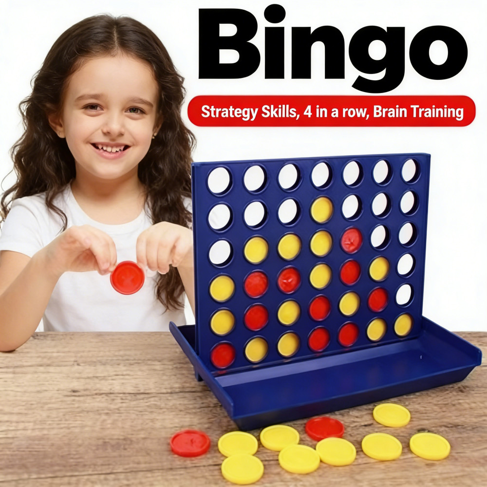 Bingo ครอบครัวฝึกเกมกระดาน Connect 4