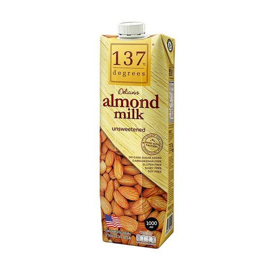 137ดีกรี นมอัลมอนด์สูตรไม่เติมน้ำตาล 137 Almond Milk No Sugar 1ltr.