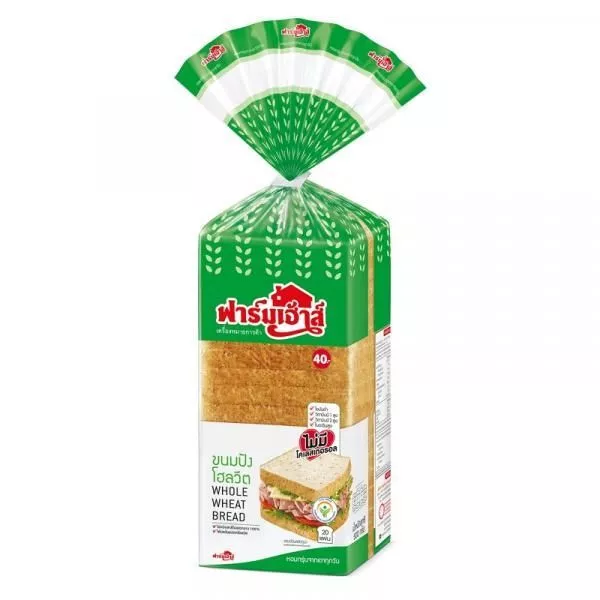 ฟาร์มเฮ้าส์ ขนมปังโฮลวีต Farmhouse Whole Wheat Bread 500g.