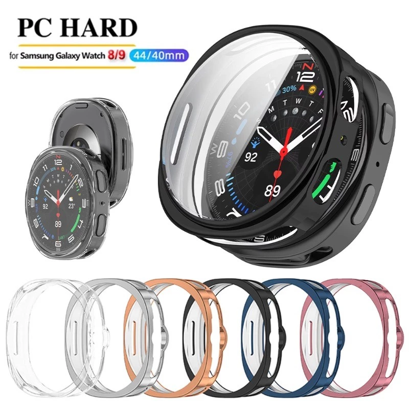 คลุมทั้งหมดป้องกันกรณีสําหรับ Samsung Galaxy Watch 9 40 มม.44 มม.Soft TPU โปร่งใสสําหรับ Samsung Galaxy 8 44 มม.กรณี