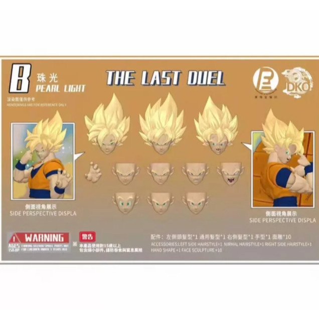 RE DKO Yoto Hime Dragon Ball Goku Full DKO Full Power Wukong Head Sculpt Pearl สีรุ่น B XAB6