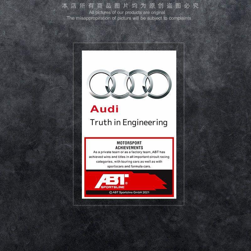 Suitable for AUDI window stickers, A6, A4, Q3, Q2, Q5, Q7 car windshield interior stickers