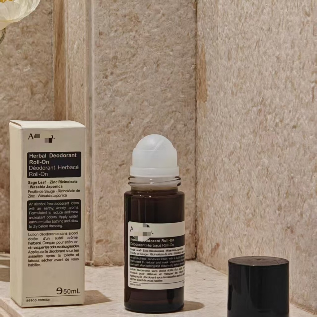 Aesop Roll-On Type Underarm Deodorant 50ml รสสมุนไพร/ไม้ Antiperspirant Lotion 50ml เจลทําความสะอาดม