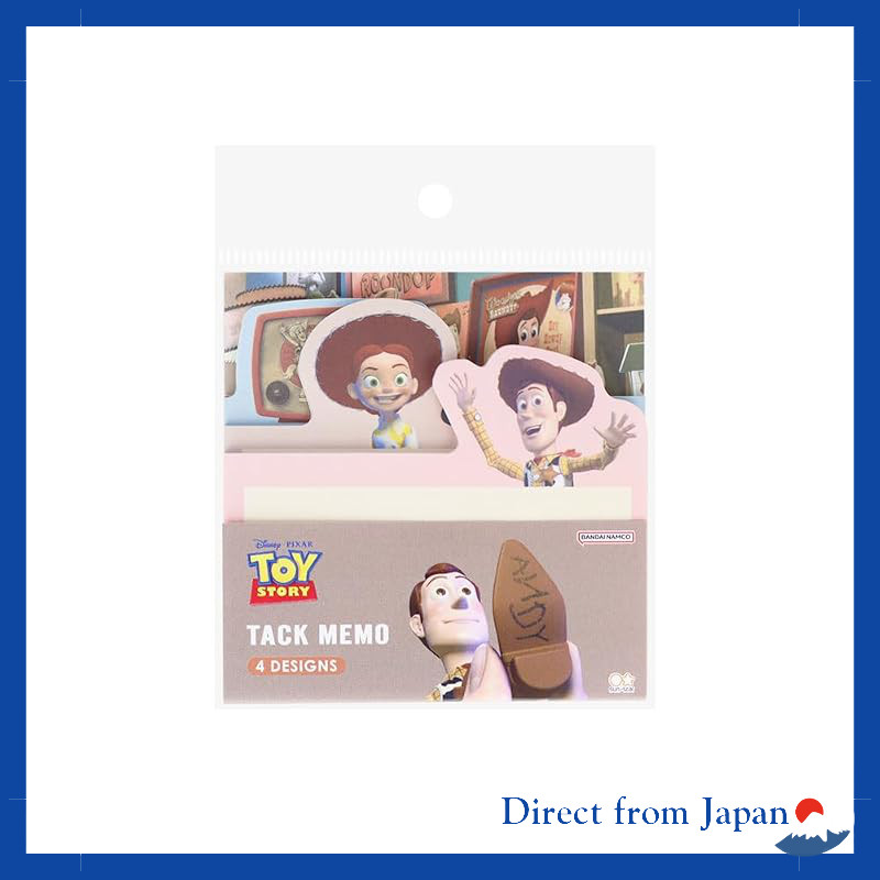 Sun-Star Stationery Disney Woody & Buzz Lightyear Die-Cut Sticky Notes - PIXAR Toy Story Collection 