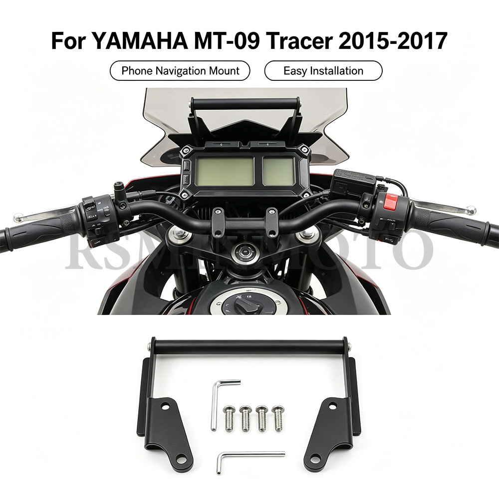 รถจักรยานยนต์โทรศัพท์สมาร์ทนําทาง Mount ติดตั้งอะแดปเตอร์สําหรับ YAMAHA MT-09 Tracer 900 FJ-09 FJ09 