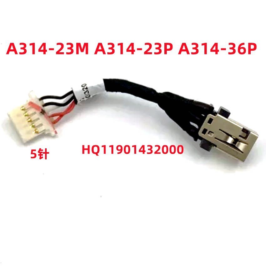 สําหรับ a315-510p, a317-55p a515-58m n23c3 n23q11 power jack power head