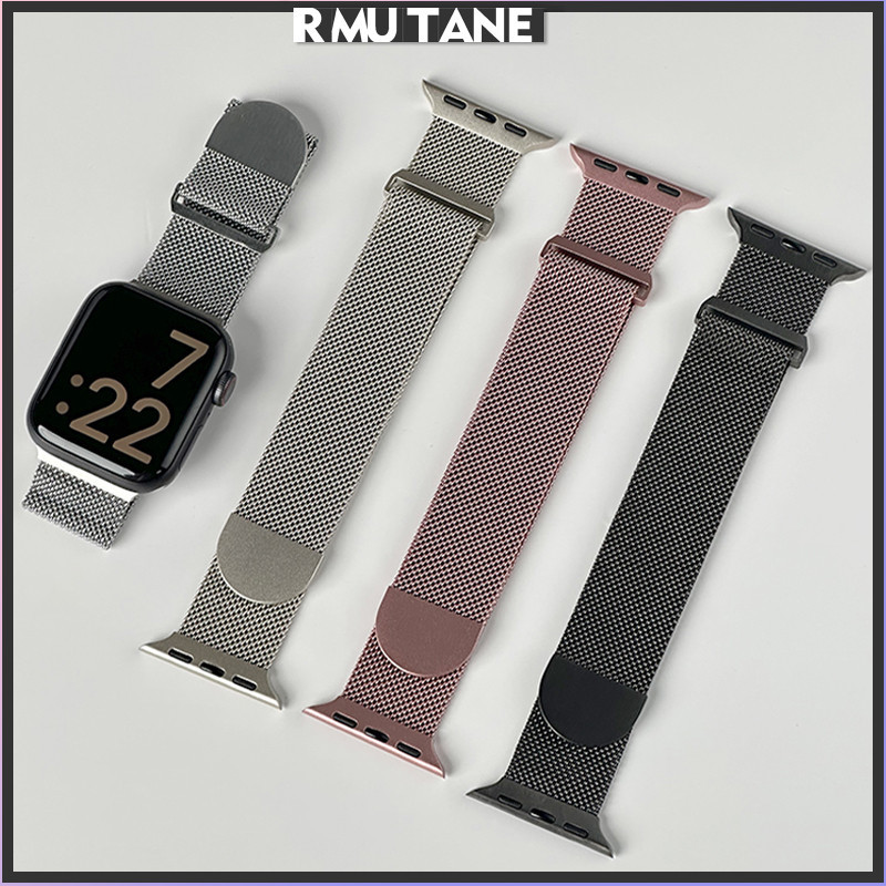 สายรัดโลหะสแตนเลส Milanese Loop สำหรับ for Smartwatch Ultra 3 2 SE 3 2 Series 11 10 9 8 7 49 42 38 40 41 46 มม
