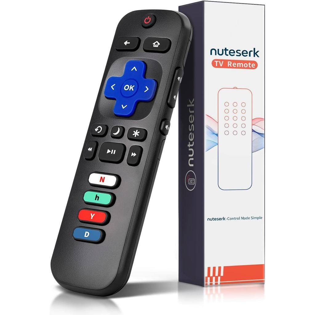 รีโมทคอนโทรลทดแทนสําหรับ Roku TV – เข้ากันได้กับ TCL, Hisense, Onn, Philips Roku Smart TV (ไม่สําหรั