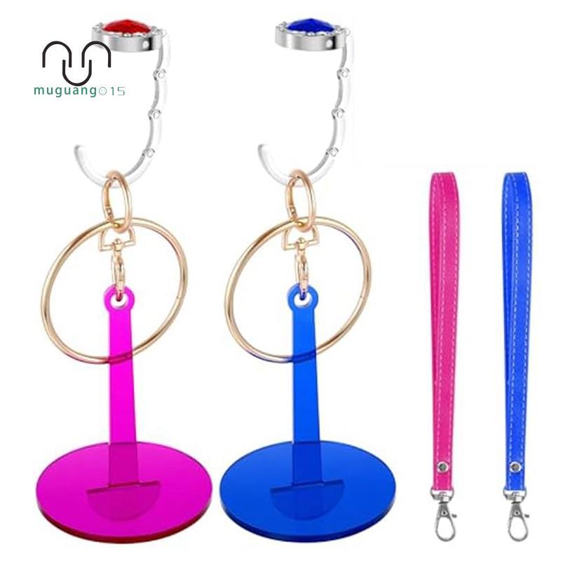 [ลดราคา MM]Yarn Holder,2Pack เครื่องวัดเส้นด้ายข้อมือแบบพกพาสําหรับโครเชต์และถัก,Yarn Ball Holder St