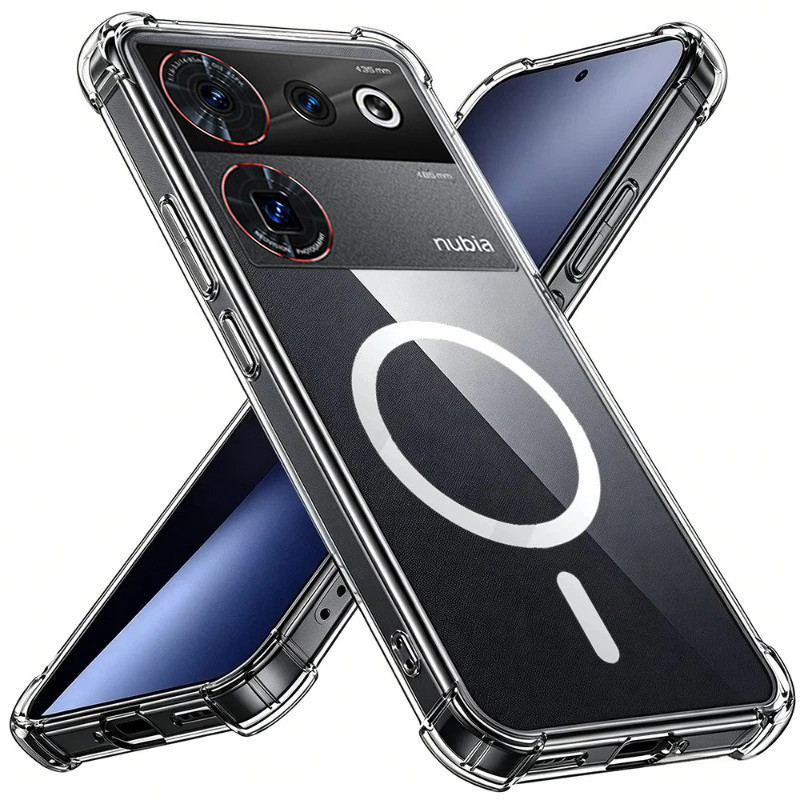 สําหรับ Nubia Z50S Ultra กรณีถุงลมนิรภัยแม่เหล็กกันน้ําโปร่งใส Fall precision สําหรับ Nubia Z50 Ultr