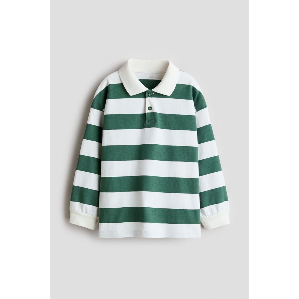 H&M(เอชแอนด์เอ็ม) เสื้อเชิ้ตผ้าฝ้ายสไตล์รักบี้ เด็กชาย 1344327_1