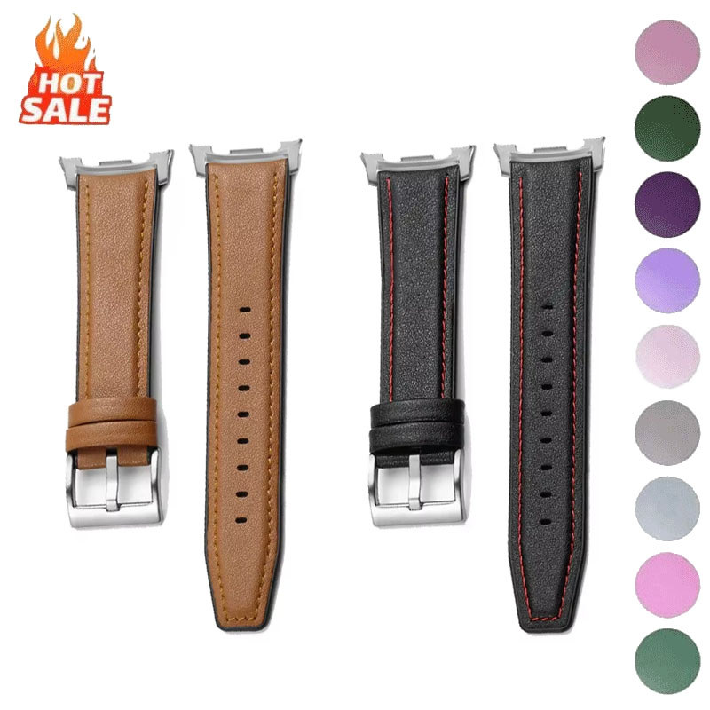 สายหนังสําหรับ Samsung Galaxy Watch 8 40/44 มม.8 คลาสสิก 46 มม.กีฬาสําหรับ Galaxy Ultra 2026 9 47 มม.สไตล์ธุรกิจสร้อยข้อมือ