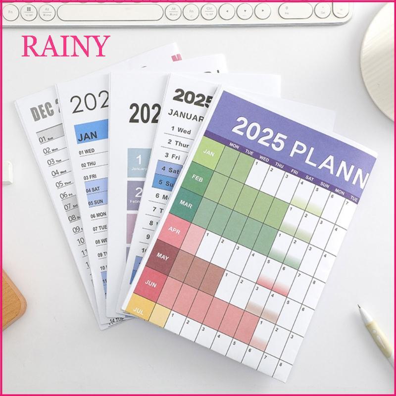 RAINY 2025 Yearly Planner ปฏิทิน Family Home Planner Calender 2025 Full Year Planner ปฏิทิน 74x52 ซม
