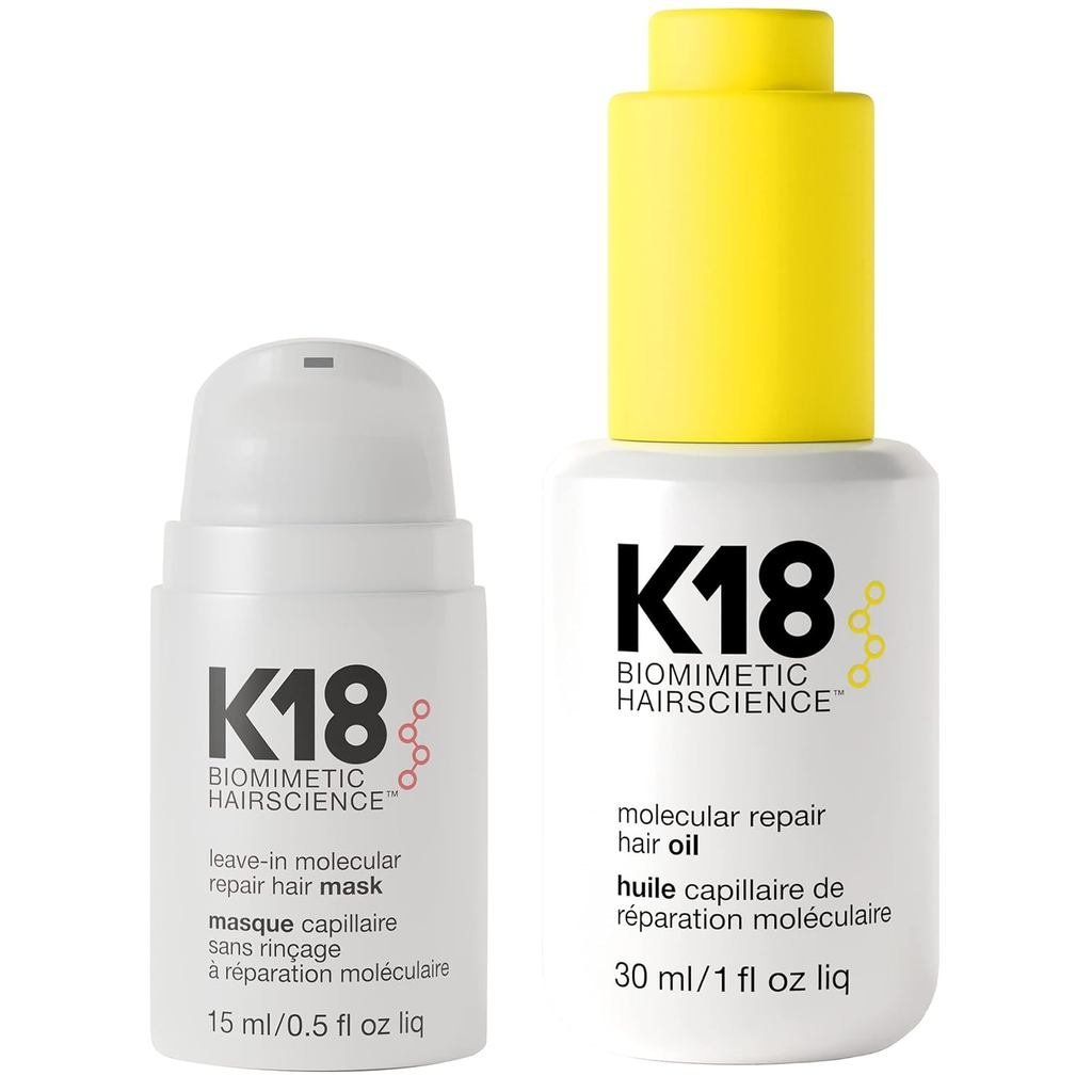 K18RepairBundle-Leave-InRepairHairMask,4-MinuteSpeedTreatment(15ml) และWeightlessHairStrengtheningOi